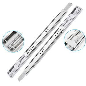 Soft Close Corredicas Telescopicas 45mm Ball Bearing Slider Kitchen Telescopic Drawer Slide Rail