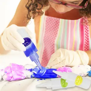 Khy Regenboog 15 Kleuren Tie-Dye Feestartikelen Diy Stof Dye Art Briefpapier Supply Voor Kid Girl Mini verf Tie Dye Spray Kits
