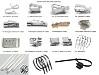 Clips de fixation pour câbles solaires en acier inoxydable 304, pince de maintien pour câbles photovoltaïques, gestion des câbles