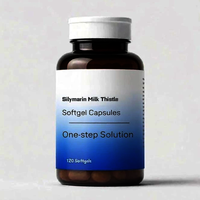 Emballage personnalisé en gros OEM – Capsules d'extrait de chardon-Marie naturel de silymarine pour la santé, personnalisables