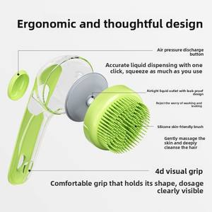 Produttore all'ingrosso spazzola da bagno per animali domestici speciale spazzola da bagno in plastica per <span class=keywords><strong>cani</strong></span> e gatti rimuove i peli galleggianti - Product Image 3