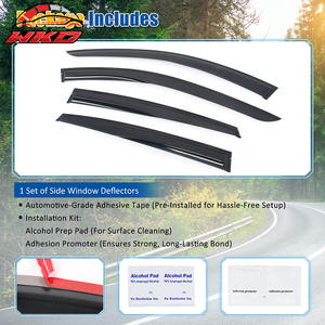 สำหรับ Genesis G80 G80EV 21-25 ชุดบังแดดหน้าต่างอะคริลิคสไตล์ Mugen ป้องกันฝน 4 ชิ้น - Product Image 5