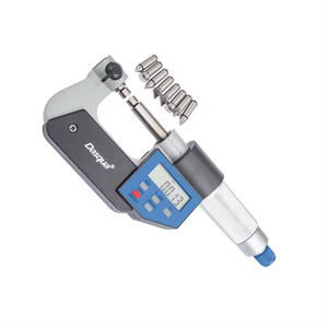 Dasqua Stainless Steel 0-25mm 0.001 Graduation 7Pairs Interchangeable Anvils Universal Digital <b>Micrometer</b> Electronic 4210-2103 U - Product Image 5