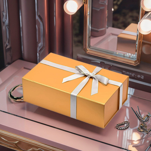 Elegante Caja de Regalo Magnética Portátil Cuadrada en <span class=keywords><strong>Oro</strong></span> <span class=keywords><strong>Rosa</strong></span> y Plateado Brillante con Colores Personalizables para Bodas - Product Image 5