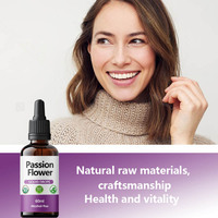 Ekstrak Cair Bunga Passion Label Pribadi Khusus, Suplemen Tetes Cair Bunga Passion Organik