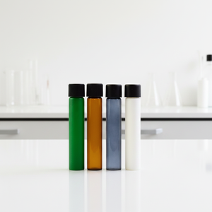Tube en verre transparent de forme ronde 2026 avec couvercle en plastique résistant aux enfants, tube en verre borosilicate transparent de qualité alimentaire - Product Image 3