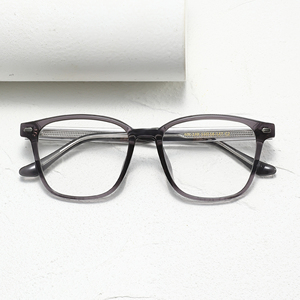 Monturas de gafas rectangulares de borde completo, color sólido, anti-UV, para adultos, unisex, corrección de la visión - Product Image 1