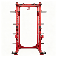 Équipement de musculation BJ6002, rack de squat en acier robuste, cadre de levage réglable pour la sécurité, adapté aux entraînements à domicile en intérieur