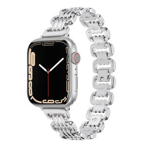 Correa de Metal para Mujer para <span class=keywords><strong>Apple</strong></span> <span class=keywords><strong>Watch</strong></span>, Banda de 46 <span class=keywords><strong>mm</strong></span>, 42 <span class=keywords><strong>mm</strong></span>, 49 <span class=keywords><strong>mm</strong></span>, 41 <span class=keywords><strong>mm</strong></span>, 45 <span class=keywords><strong>mm</strong></span>, 44/<span class=keywords><strong>40</strong></span> <span class=keywords><strong>mm</strong></span>, 11, 10, 9, 8, 7, <span class=keywords><strong>SE</strong></span>, 6, 5, Ultra, Brazalete para Dama - Product Image 3