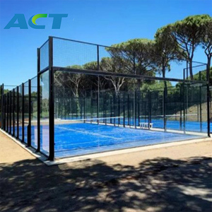 Vente chaude Panoramique Padel Court Canchas De Padel Outdoor Paddle Tennis Court à vendre - Product Image 4