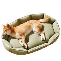 Coussin universel pour chien et chat toutes saisons, de forme ovale, antidérapant, en coton, écologique, doux, pour taille S