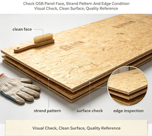 <span class=keywords><strong>Panneau</strong></span> de bois <span class=keywords><strong>OSB</strong></span> mélaminé à faible teneur en COV pour cadre d'armoire et décoration de cloisons intérieures - Product Image 3