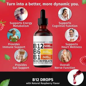 Gotas Líquidas Orales de Complejo de Vitamina B1, B6 y B12 de 60 ml para Apoyo Antioxidante e Inmunológico, Suplementos para el Cuidado de la Salud, Complejo de Vitamina B - Product Image 3