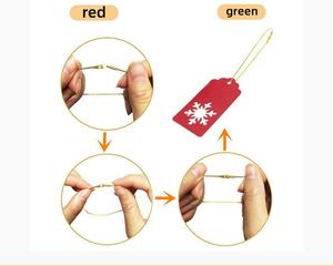 Etiquette de joint de corde de vêtement personnalisée fournisseur ficelle d'étiquette suspendue en fil d'or pour accessoires de vêtement - Product Image 6