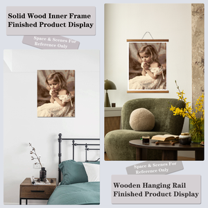 Kit de pintura por números de 40*50cm con marco, diseño de oración devota, estilo impresionista, pintura al óleo DIY - Product Image 6