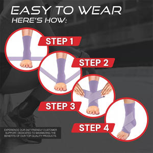 <span class=keywords><strong>Tobillera</strong></span> de compresión ajustable de talla única para deporte - Product Image 4