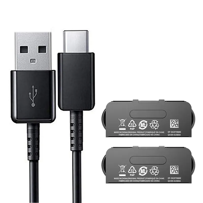 Usb-Type-C สายชาร์จข้อมูล USB ถึง USB-C 3A สายข้อมูลสำหรับ Samsung Galaxy S10 S8 S9สายเคเบิลข้อมูล