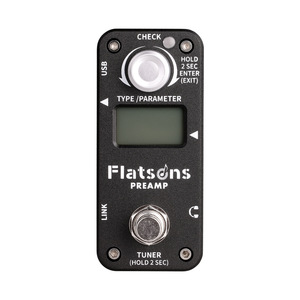 Pédale d'effet de guitare analogique Flatsons Flanger Mini Preamp, Clean/Overdrive/Metal Distortion, tête d'ampli de guitare avec sortie casque - Product Image 1