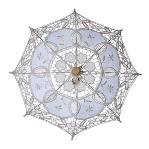Parasol en dentelle vintage - Parapluie de décoration de mariage pour séances photo, tea party, parasol de style victorien pour femmes - Product Image 2