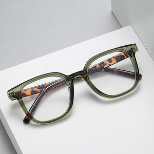 Lunettes de créateur de marque de luxe unisexes, rétro, bloquant la lumière bleue, légères, montures TR90, pour le bureau, ordinateur, montures optiques personnalisées - Product Image 2