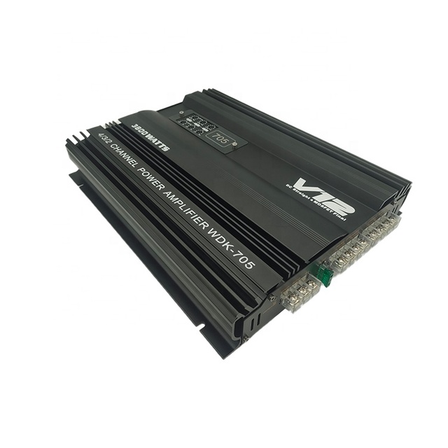 Good Selling High Quality 4 Channel Car Amplifier 3800W High Power Class AB Full Range Vehicle Amplifier
