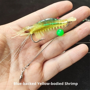 Appât souple pour crevettes de 9 cm et 6 g, fil d'acier, hameçon de 9 cm et 6 g pour la <span class=keywords><strong>carpe</strong></span>, matériau ABS, technique de pêche au fond pour l'eau douce et la mer - Product Image 6