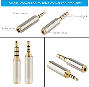 2.5mm nam đến 3.5mm Nữ/3.5mm nam đến 2.5mm Nữ âm thanh Jack Adapter tai nghe chuyển đổi cho điện thoại thông minh Tai nghe máy tính bảng - Product Image 6