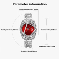 Montre de luxe pour homme Spider Web, mouvement à quartz simple, acier inoxydable, étanche, avec affichage de la date