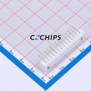 ZX-HA2.54-14PWZ Wire-to-Board Pin Header Bent Lead Through Hole,P=2.5mm Connector 1x14P 2.5mm Right Angle Insert XHB - Product Image 2