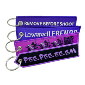 Quà Tặng khuyến mại vải <span class=keywords><strong>Keychain</strong></span> với vòng chìa khóa thêu hai mặt Móc Chìa Khóa tùy chỉnh thêu <span class=keywords><strong>Keychain</strong></span> - Product Image 4