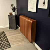 Grille de radiateur moderne en MDF, grande, marron, peinte, en bois, réglable, pour la maison