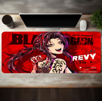 Grand tapis de souris de jeu avec motif « Rebellious Girl », base en caoutchouc lavable ; accessoire de bureau et décoration informatique ; résistant à la saleté