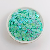 Paillettes irisées en forme de marguerite 9 mm plates sans trou pour la décoration de bijoux, pendentifs, sacs, papeterie, jouets, accessoires de remplissage faits à la main