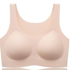 Soutien-gorge de sport d'été pour femmes, haute qualité, pour petites poitrines, sans armatures, maintien 3/4, respirant, tricoté sans coutures - Product Image 1
