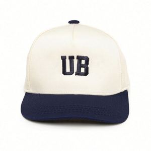 Custom Logo 5 Panel Two Tone Baseball Caps Wholesale Structured a <b>Frame</b> Cotton Gorras Baseball Sport Hats - Product Image 2