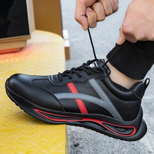 Zapatos de Protección Laboral para Hombre, Zapatos Deportivos Impermeables de Alta Calidad, Ligeros y Cómodos, Zapatos de Seguridad para el Trabajo, Zapatos de Cuero - Product Image 4