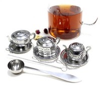 Infusor de Té de Acero Inoxidable con Forma de Tetera, Colador de Té de Hojas Sueltas, Filtro de Té de Malla Fina para Tazas, Hogar, Cocina, Venta al por Mayor