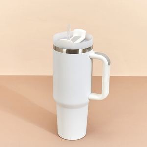 Car Travel H2.0 Handle Tumbler 40oz Double Wall <b>Insulated</b> <b>Mug</b> Lid Straw Anti-Slip ODM Custom Logo - Product Image 5