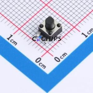 F4B050211T Tactile Switch SMD-4P,4.5x4.5mm Switch Single Pole Single Throw Round Button 2.6N 4.5mm - Product Image 1