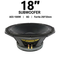 Haut-parleur de graves professionnel de 18 pouces 3000W avec bobine vocale de 125 mm pour système de sonorisation de scène