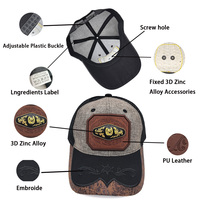 Gorra de camionero Richardson de malla con diseño de escorpión plateado 3D unisex, gorra de lona bellamente bordada, estilo vaquero occidental para pesca