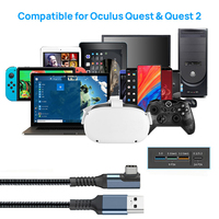 Cable de Datos para Auriculares VR de Cobre Puro, Compatible con Link for 2, Tipo C USB 3.2 Gen 1C para Computadora