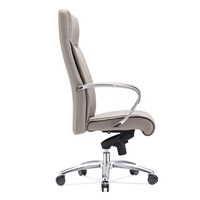 FURICCO — chaise de personnel en cuir, moderne et minimaliste, pivotante, pour salle d'attente et invités