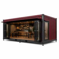 Cabine mobile à structure en acier pour poste de garde de sécurité et bureau de chantier temporaire