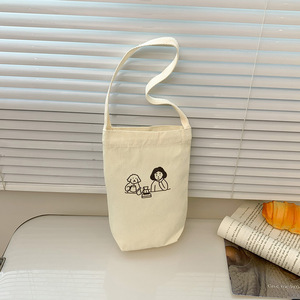 定制Logo图案小奶茶咖啡红酒帆布瓶袋环保促销批发迷你帆布手提袋 - Product Image 6