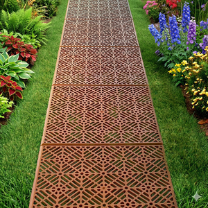 Baldosas de exterior resistentes a la intemperie, de encaje rápido, para pasillos y caminos de jardín, juego de 5 piezas. - Product Image 5