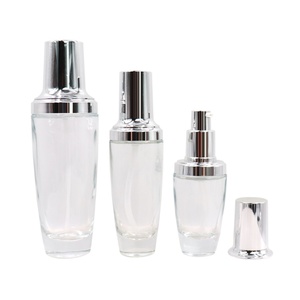 Luxury Cosmetic <b>Bottles</b> Oil <b>Glass</b> Set <b>Glass</b> <b>Glass</b> <b>100ml</b> clear Cosmetic <b>Bottle</b> Set 60ml Cosmetics <b>Bottles</b> Packaging - Product Image 6