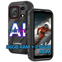 Smartphone robuste LAGENIO Eagle Pro 5G Mini avec caméra d'action 48MP, IP68 IP69K, pour les opérateurs de carrières, fournisseur direct d'usine