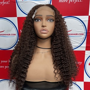 Hot Deal Transparent Lace Closure Wigs Human Hair Deep Burmese <b>Curly</b> 100% Vietnamese Hair <b>Extensions</b> No tangle Wholesale - Product Image 4