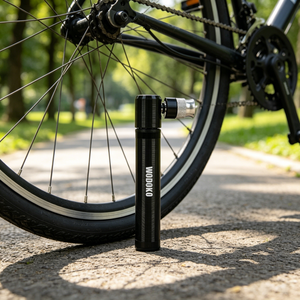 Mini pompe à vélo en plastique 100 PSI (7 bars) haute pression, légère, étanche, portable, pompe à air VTT avec valve Presta - Product Image 6